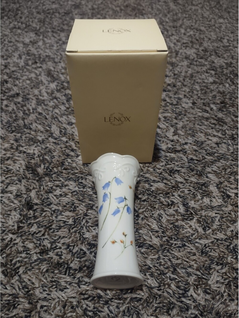 Vintage Lenox Blue Bell Floral Bud Vase